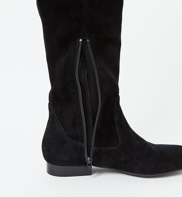 AU BANNISTER「【スノーソール】フラットヒールニーハイブーツ」|ショートブーツ|