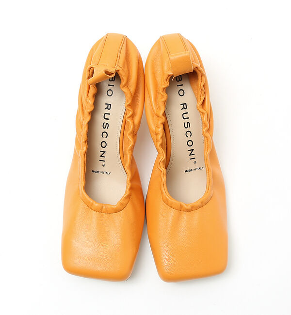 AU BANNISTER「●【別注】FABIO RUSCONI スクエアトゥギャザーパンプス」|パンプス|