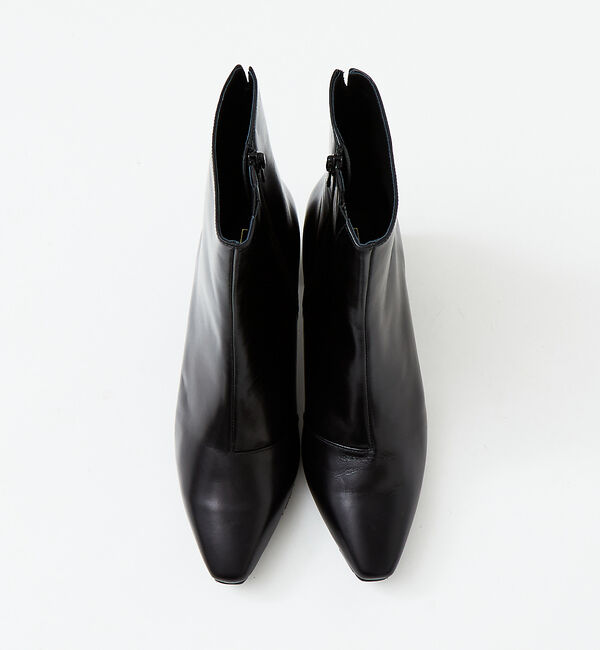 AU BANNISTER「【最高ブーツ/ 5.5cmヒール】スクエアトゥブーツ」|ショートブーツ|