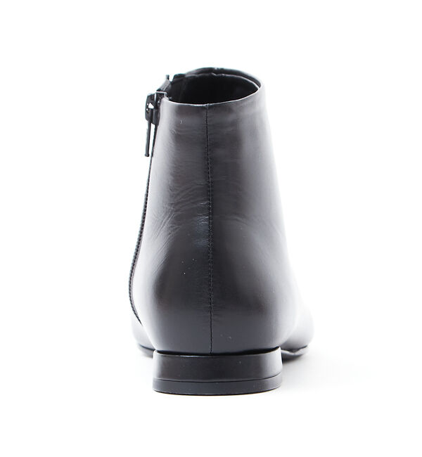 AU BANNISTER「【最高ブーツ/パリ】ローヒールスクエアトゥブーツ」|ショートブーツ|