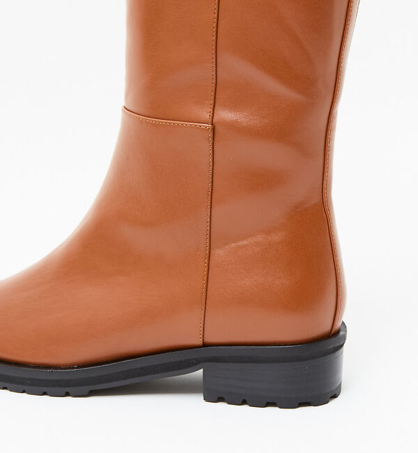 AU BANNISTER「【LAROUTE】アシンメトリーロングブーツ」|ショートブーツ|