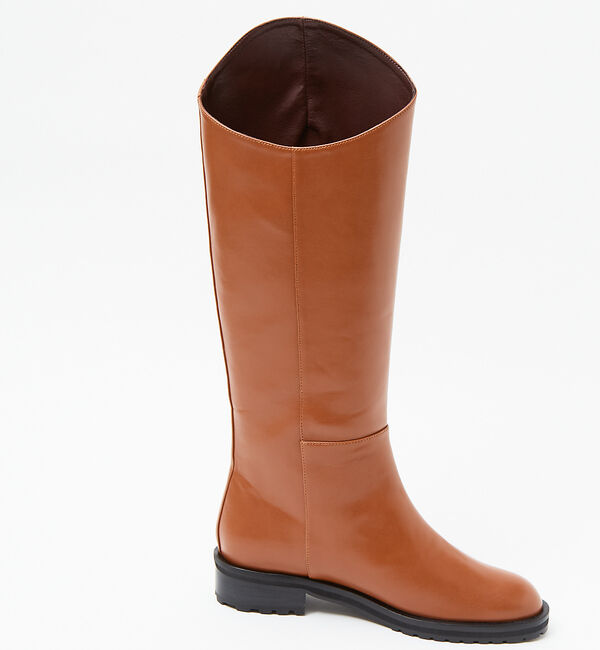 AU BANNISTER「【LAROUTE】アシンメトリーロングブーツ」|ショートブーツ|