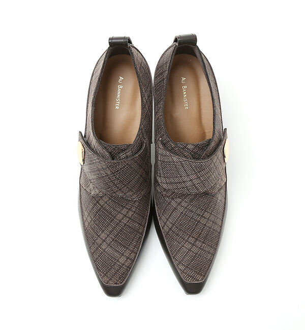 AU BANNISTER「モチーフ付きポインテッドブーティー」|ショートブーツ|