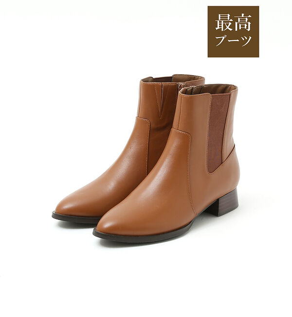AU BANNISTER「【最高ブーツ/ 3cmヒール】ラウンドトゥショートブーツ」|ショートブーツ|ブラウン