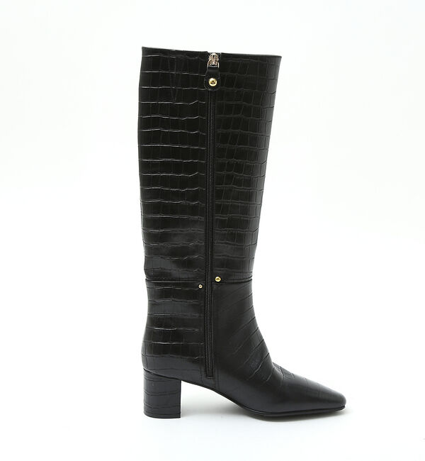 AU BANNISTER「【スノーソール】ストレートラインミドルヒールロングブーツ」|ショートブーツ|