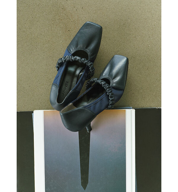 AU BANNISTER「【LAROUTE&times;菅沼ゆり】ギャザーパンプス」|パンプス|