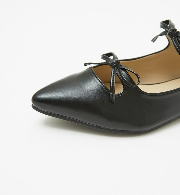 AU BANNISTER「【販売店舗限定】ダブルリボンポインテッドパンプス」|パンプス|