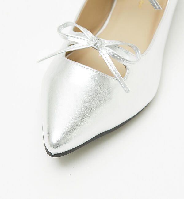 AU BANNISTER「【販売店舗限定】ダブルリボンポインテッドパンプス」|パンプス|