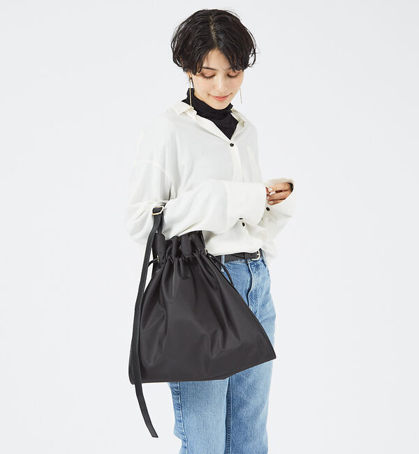 LOWELL things「【TVドラマ使用商品】Anfis/ナイロンワンショルダーバッグ」|トートバッグ|ブラック