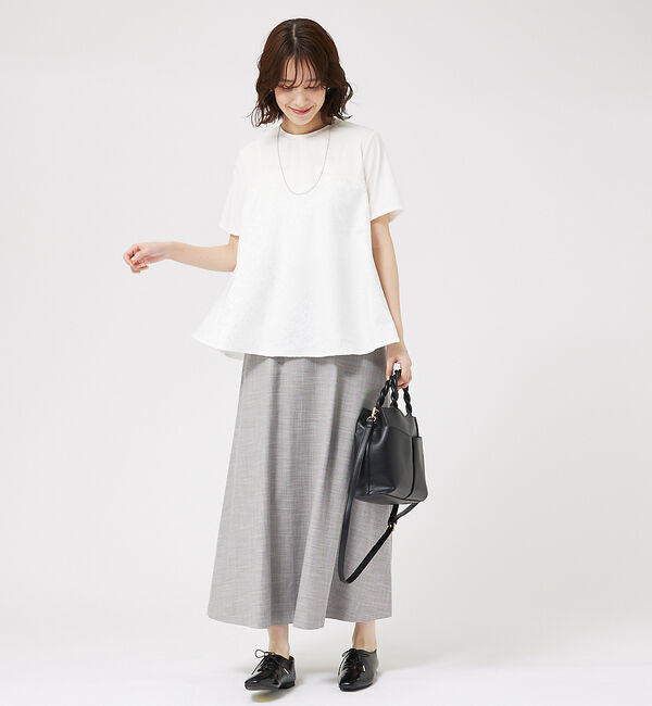 abahouse mavie「ジャガードコンビプルオーバー」|Tシャツ・カットソー|