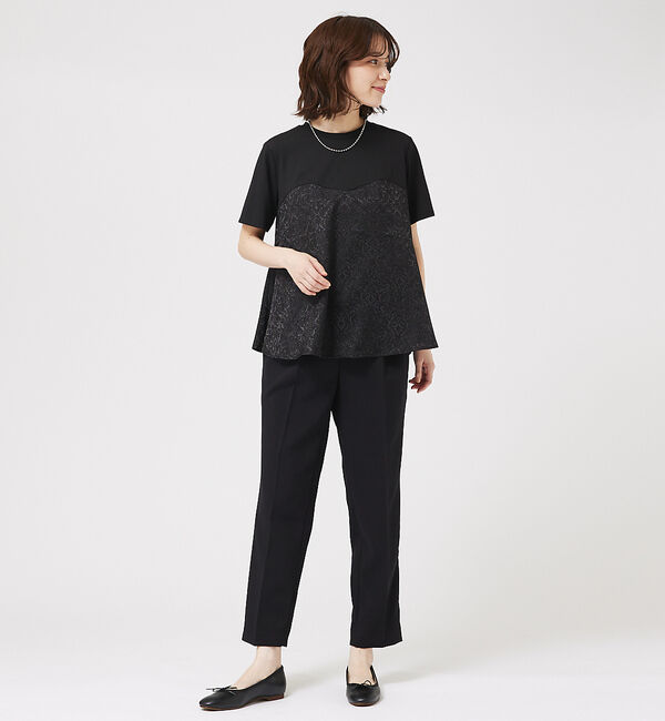 abahouse mavie「ジャガードコンビプルオーバー」|Tシャツ・カットソー|