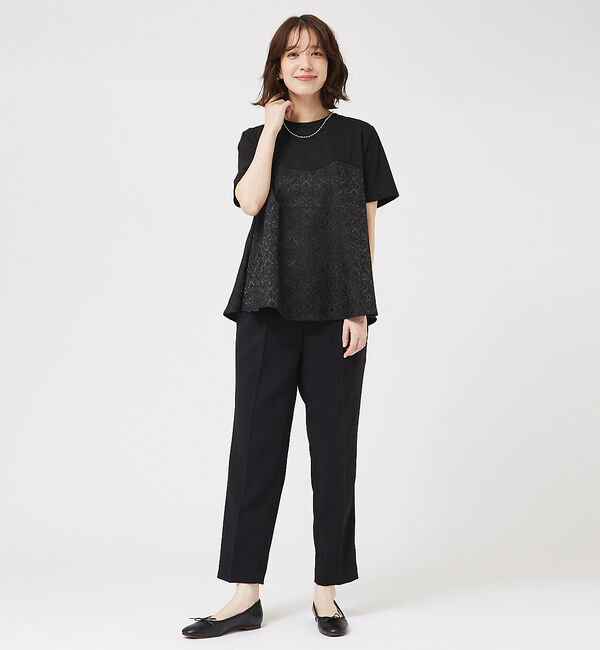 abahouse mavie「ジャガードコンビプルオーバー」|Tシャツ・カットソー|