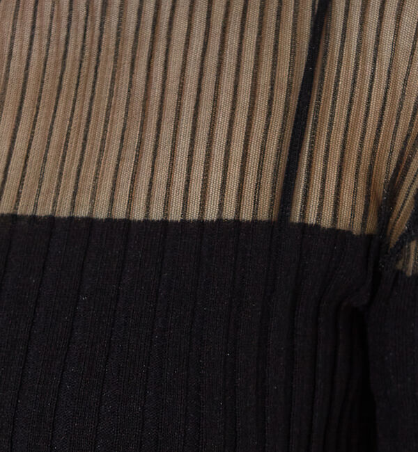 NOMINE「【iocus】シアーボーダーニット」|ニット・セーター|