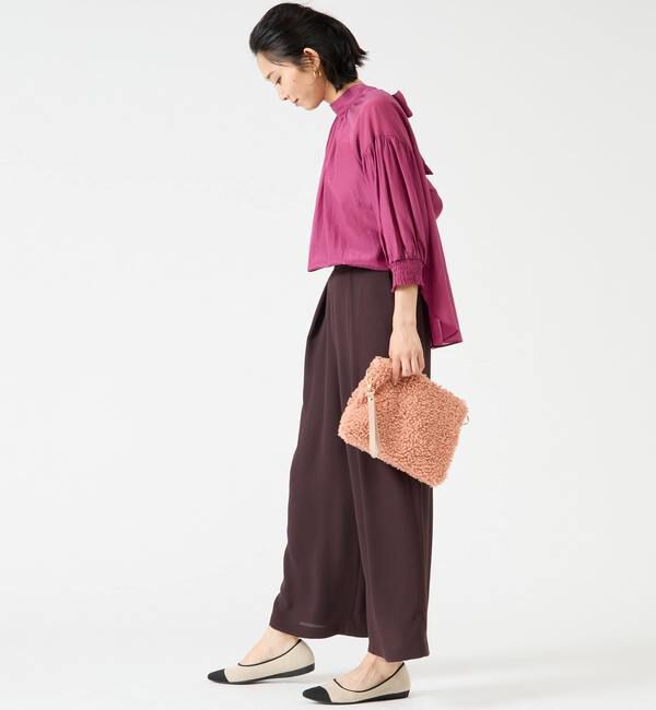 TIARA「2wayリボン7分袖ブラウス」|シャツ・ブラウス|