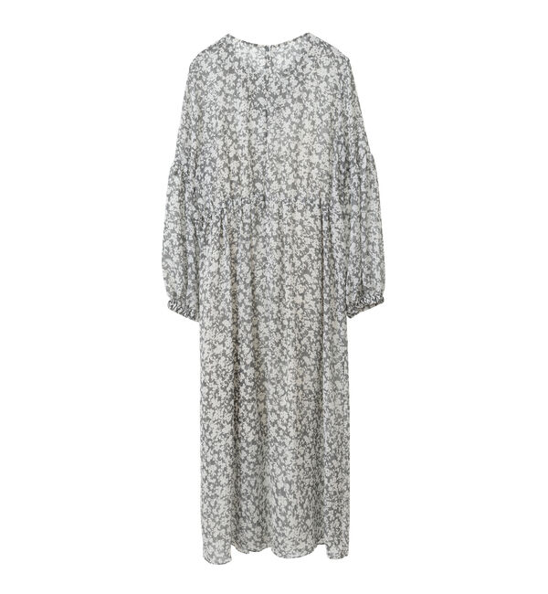 TIARA「ストライプフラワープリントワンピース」|ワンピース|