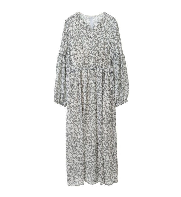 TIARA「ストライプフラワープリントワンピース」|ワンピース|