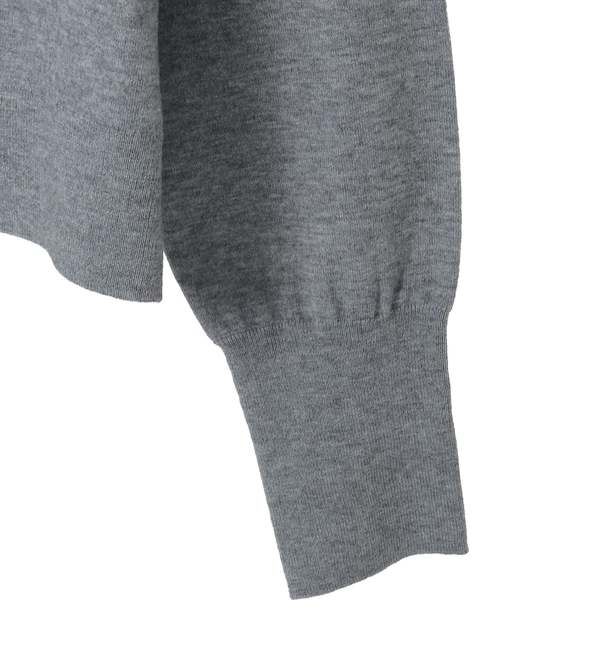 TIARA「クルミ釦クルーネックカーディガン」|カーディガン|