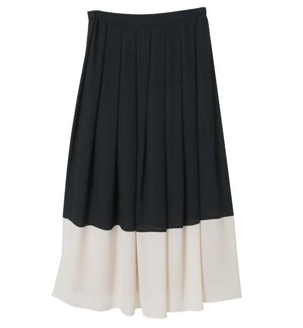 TIARA「バイカラーギャザースカート」|スカート|