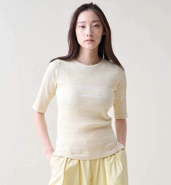 TIARA「コンパクトリブトップス」|Tシャツ・カットソー|