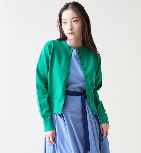 TIARA「アクセントボタンカーディガン」|カーディガン|グリーン