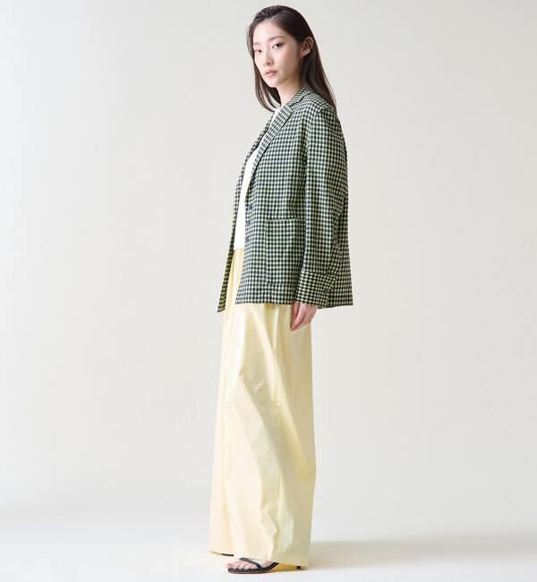 TIARA「ギンガムチェックブラウスジャケット」|テーラードジャケット|
