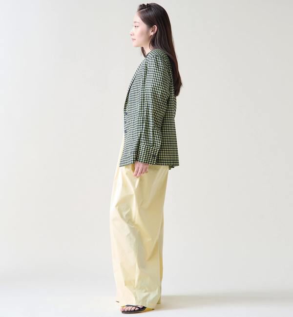 TIARA「ギンガムチェックブラウスジャケット」|テーラードジャケット|