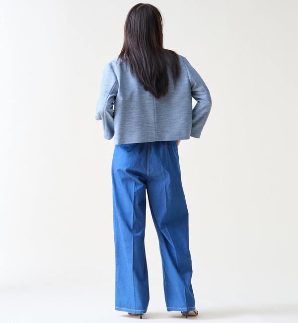 TIARA「ノーカラージャケット」|ノーカラージャケット|