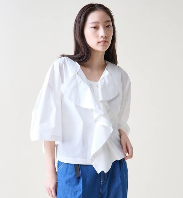 TIARA「フリルスキッパーブラウス」|シャツ・ブラウス|