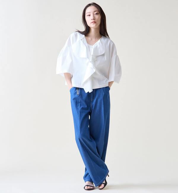 TIARA「フリルスキッパーブラウス」|シャツ・ブラウス|