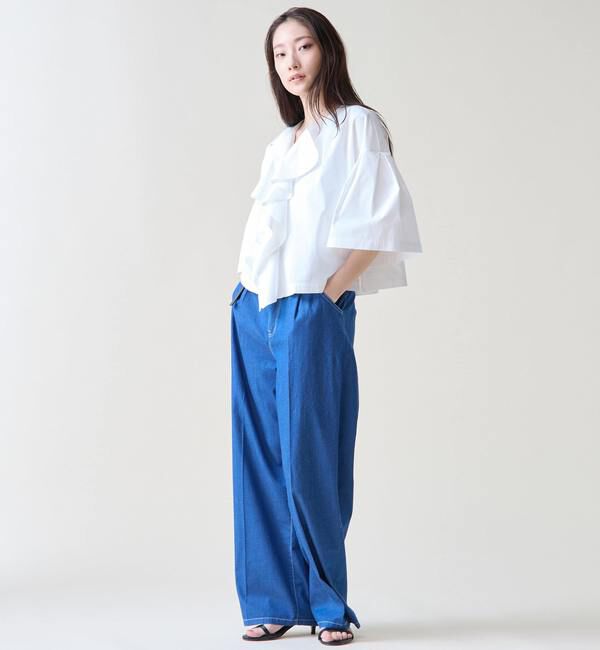 TIARA「フリルスキッパーブラウス」|シャツ・ブラウス|