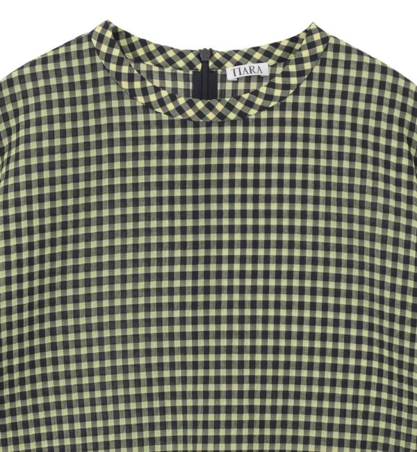 TIARA「ギンガムチェックTブラウス」|シャツ・ブラウス|
