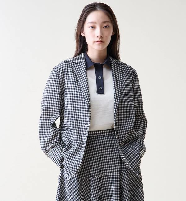 TIARA「メッシュポロトップス」|シャツ・ブラウス|