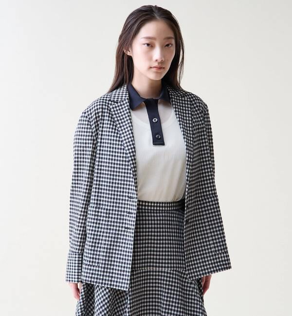 TIARA「メッシュポロトップス」|シャツ・ブラウス|