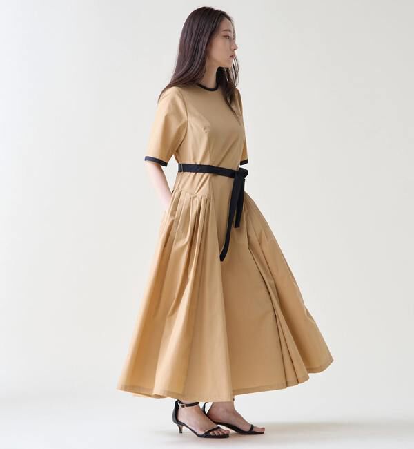 TIARA「ショートスリーブコットンワンピース」|ワンピース|