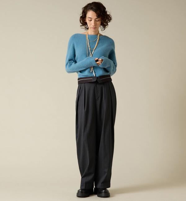 Liesse「フォックスウールボートネックニット」|ニット・セーター|