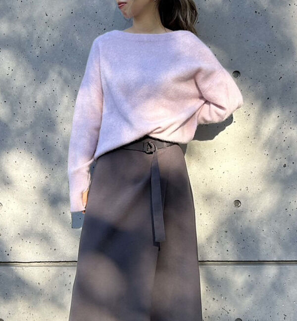 Liesse「フォックスウールボートネックニット」|ニット・セーター|