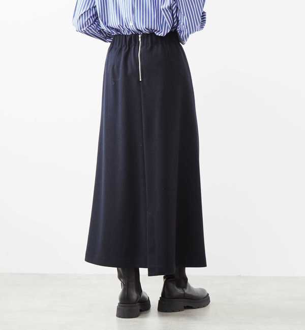 Soffitto「アンゴラ混フラノフリースAラインスカート」|スカート|