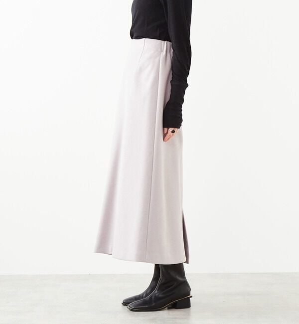 Soffitto「アンゴラ混フラノフリースAラインスカート」|スカート|
