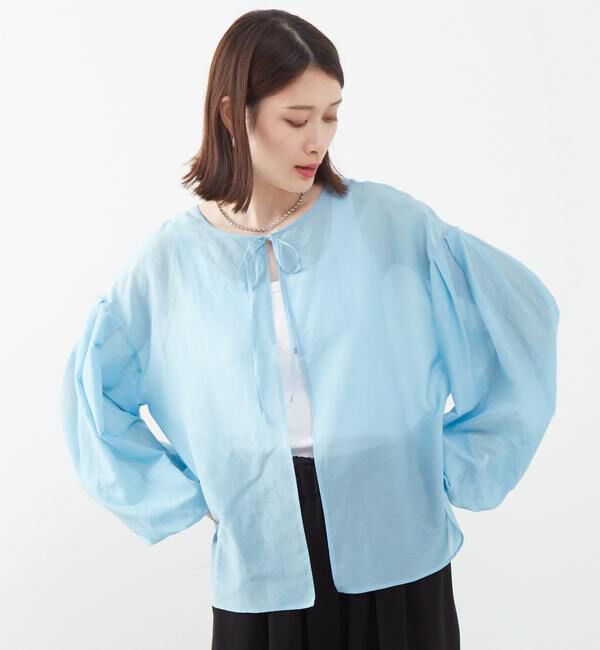 SOFFITTO「《定番》2WAYコットンシルクブラウス」|シャツ・ブラウス|