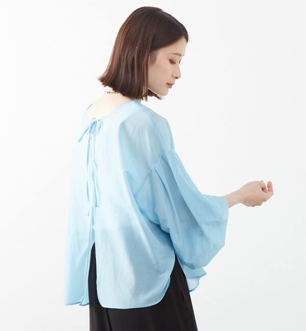 SOFFITTO「《定番》2WAYコットンシルクブラウス」|シャツ・ブラウス|