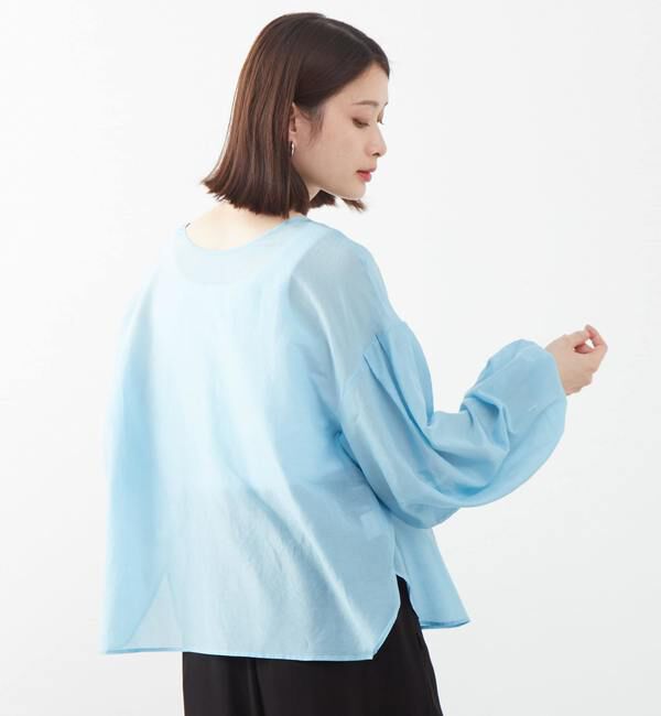 SOFFITTO「《定番》2WAYコットンシルクブラウス」|シャツ・ブラウス|