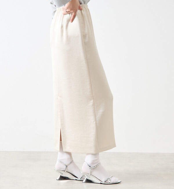 Soffitto「ウエストゴムサテンスカート」|スカート|