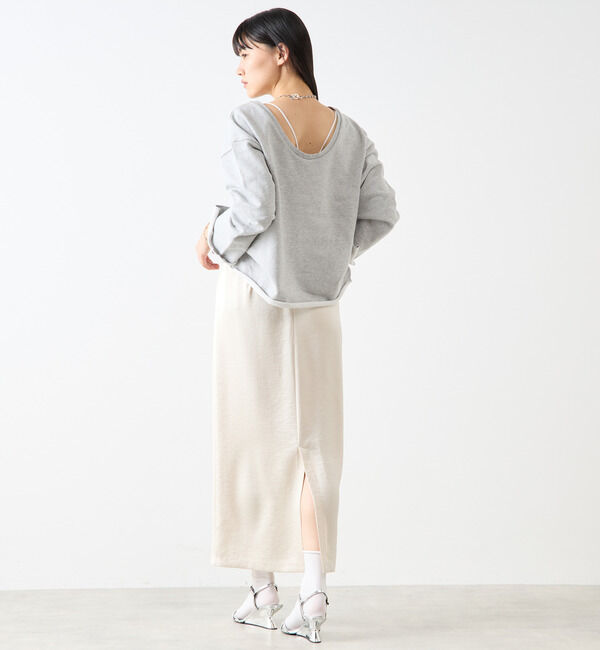 Soffitto「ウエストゴムサテンスカート」|スカート|