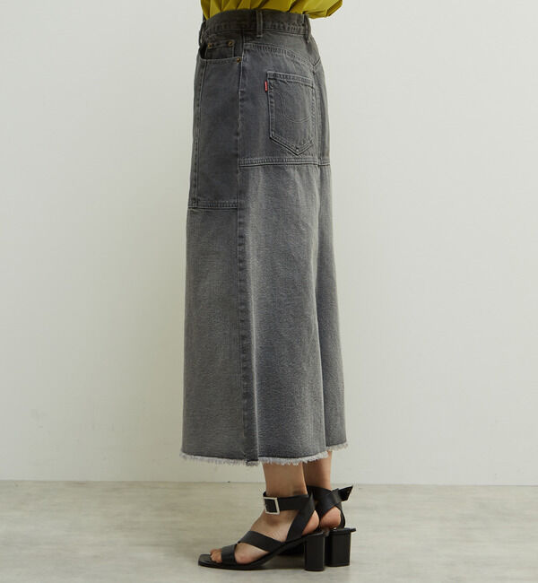 Soffitto「濃淡カラーミディー丈デニムスカート」|スカート|