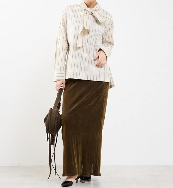 Soffitto「タイ付き（取り外し可能）ブラウス」|シャツ・ブラウス|