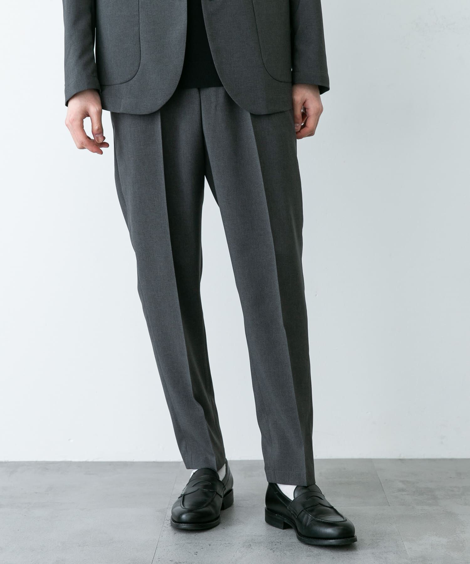 URBAN RESEARCH DOORS「LIFE STYLE TAILOR　リネンライクコンフォータブルパンツ」|スラックス|