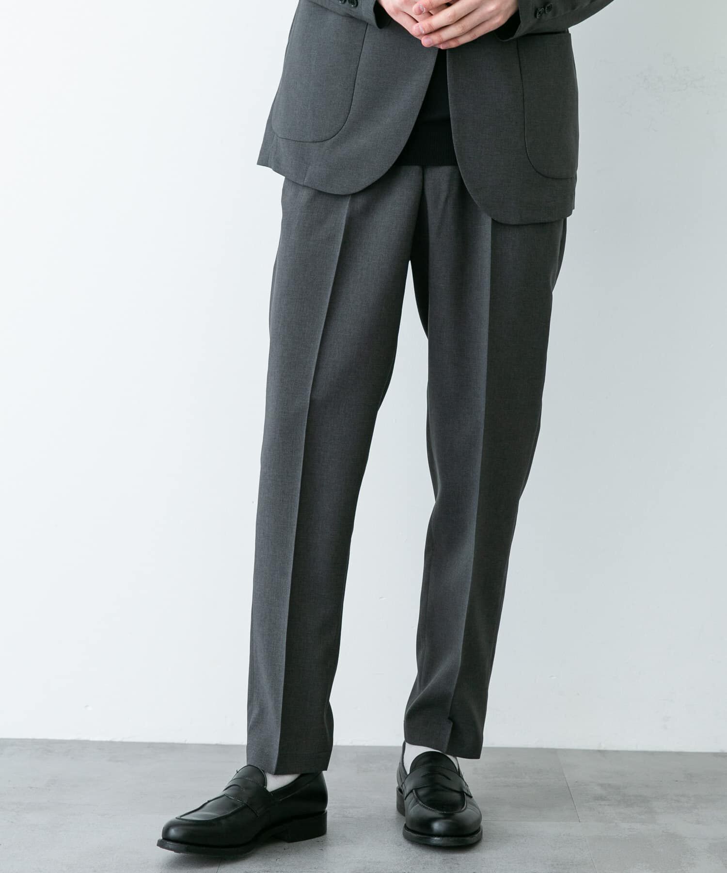 URBAN RESEARCH DOORS「LIFE STYLE TAILOR　リネンライクコンフォータブルパンツ」|スラックス|