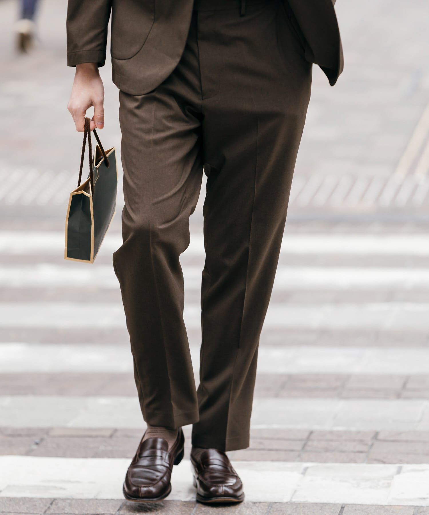 URBAN RESEARCH DOORS「LIFE STYLE TAILOR　リネンライクコンフォータブルパンツ」|スラックス|