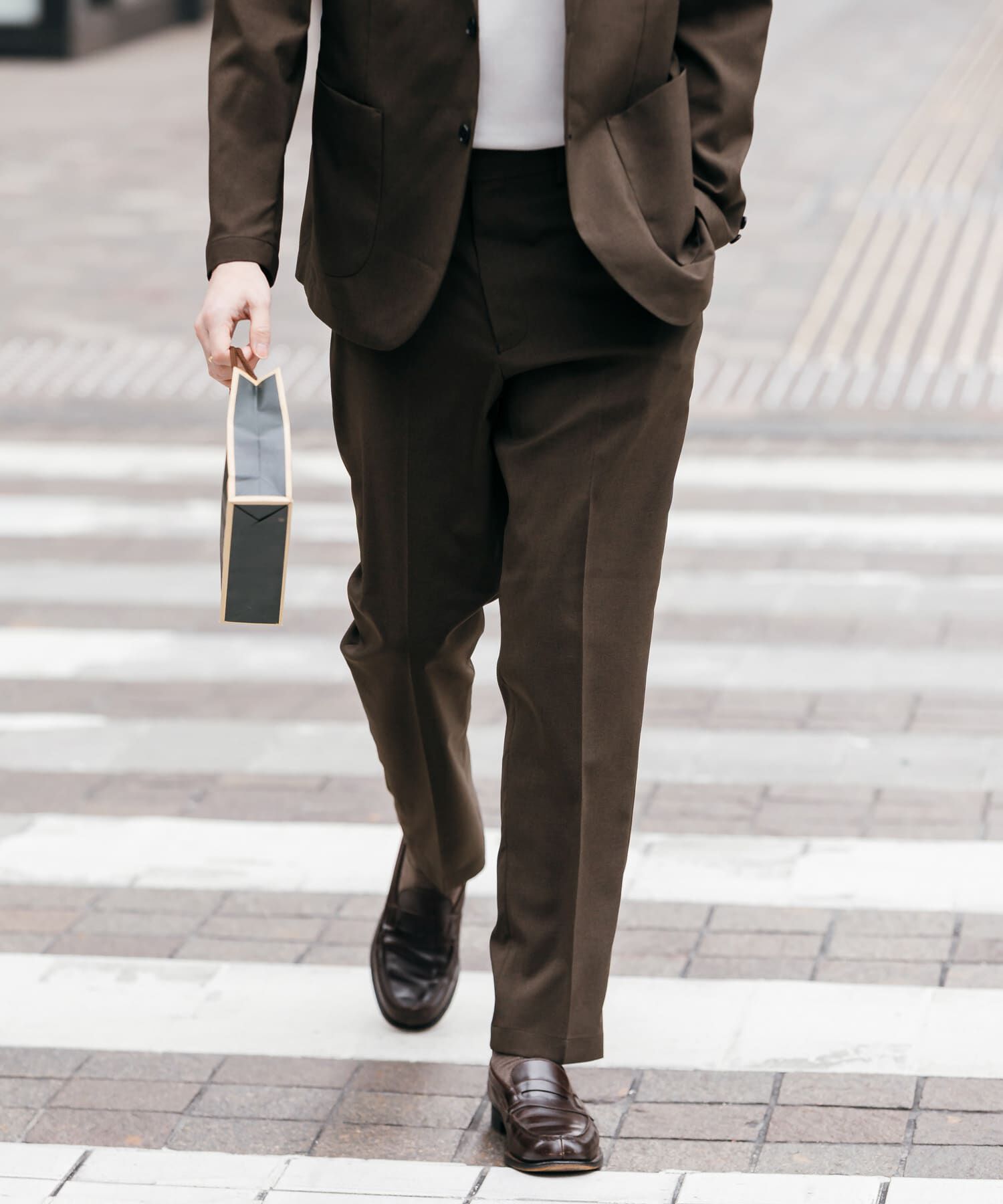 URBAN RESEARCH DOORS「LIFE STYLE TAILOR　リネンライクコンフォータブルパンツ」|スラックス|