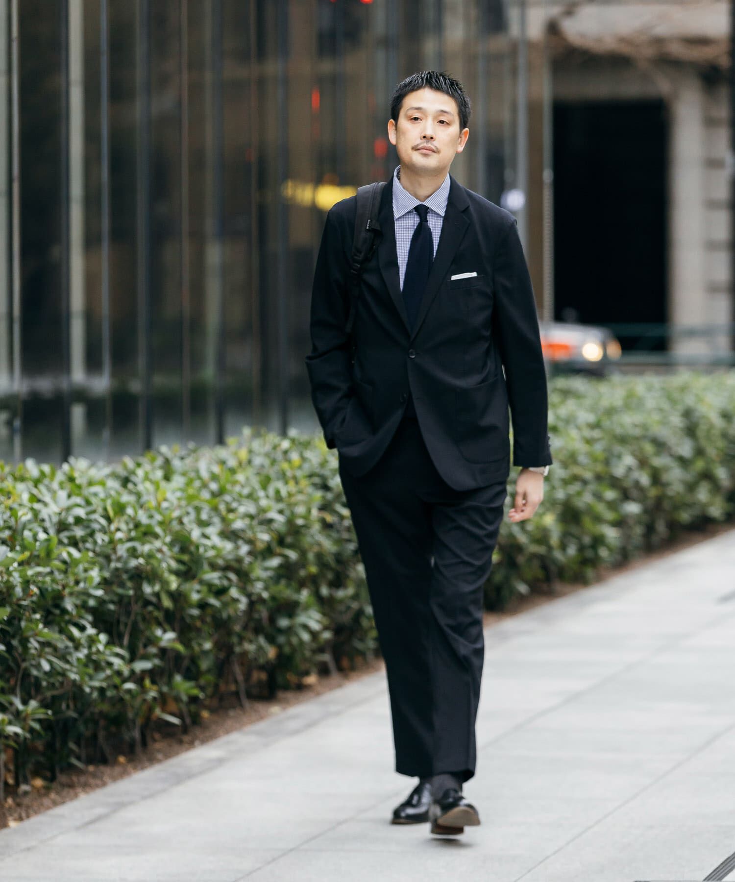 URBAN RESEARCH DOORS「LIFE STYLE TAILOR　リネンライクコンフォータブルパンツ」|スラックス|